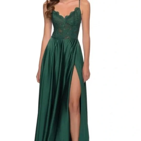 La Femme | Dresses | La Femme Green Beaded Lace Strappy Evening Dress | Poshmark La Femme | Dresses | La Femme Green Beaded Lace Strappy Evening Dress | Poshmark